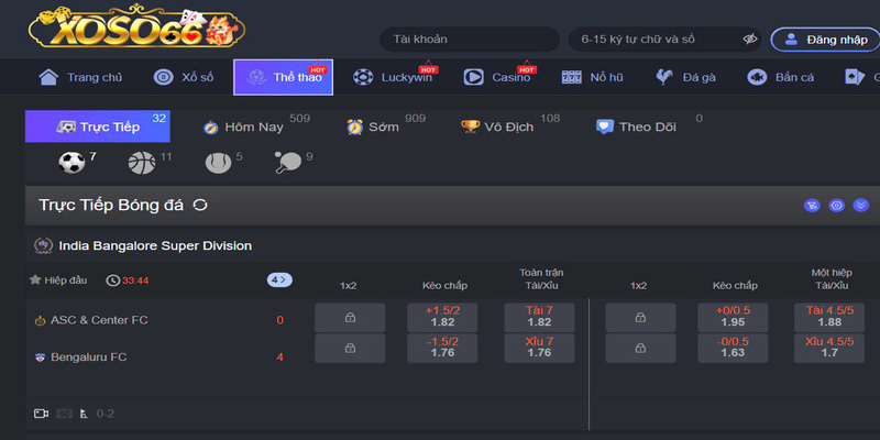 Xoso66 cập nhật liên tục thông tin cá cược bóng đá